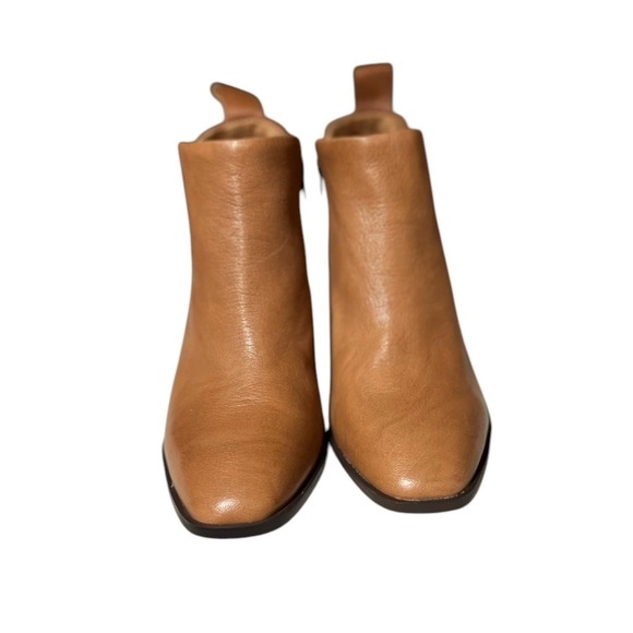 🌻NEW Vionic Lyssa Tan Leather Square Toe Ankle Boots Women's Size 7 - Picture 6 of 13